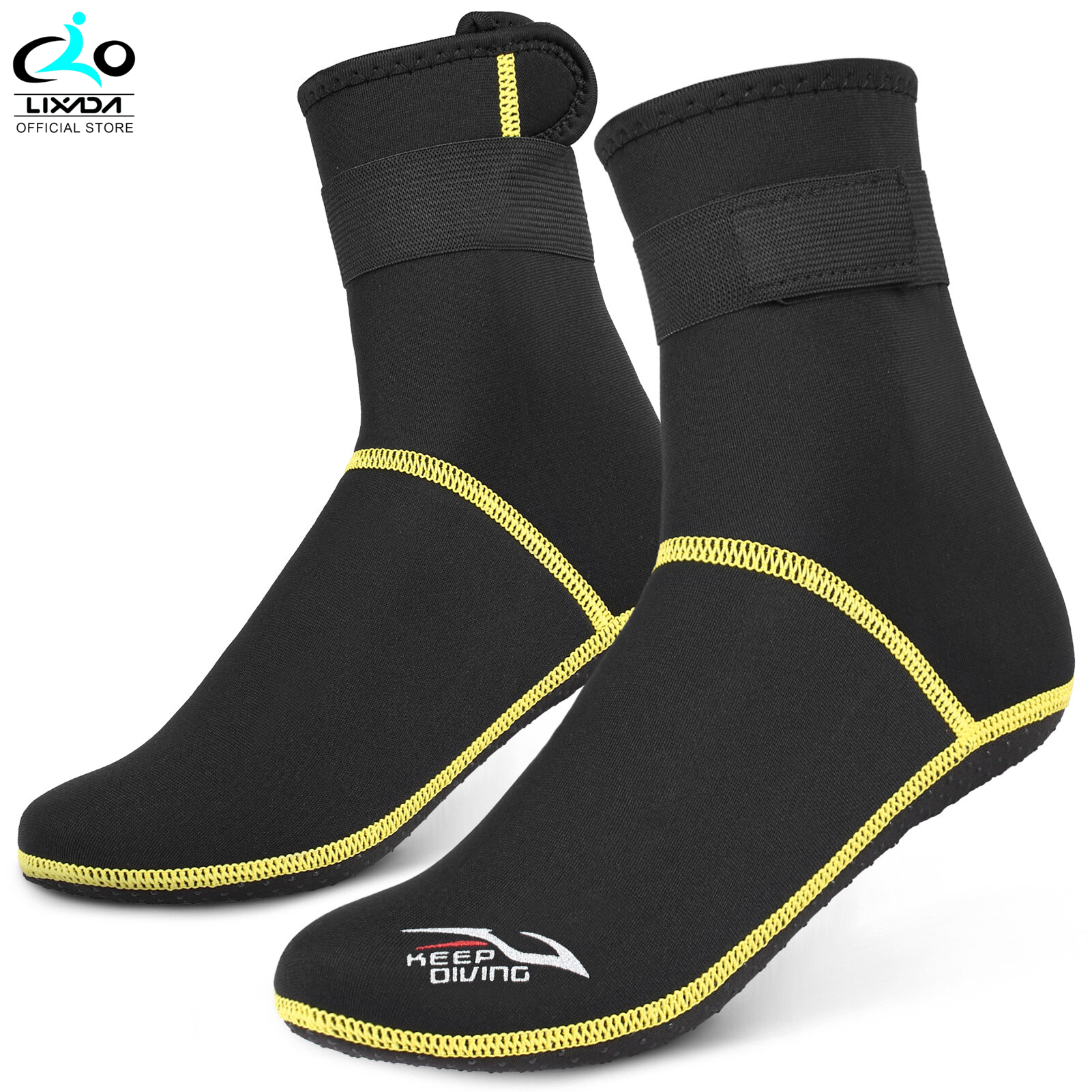 Diving Socks 3mm Neoprene Beach Water Socks Thermal Wetsuit Boots Anti Slip Diving Socks for Rafting Snorkeling Sailing Swimming