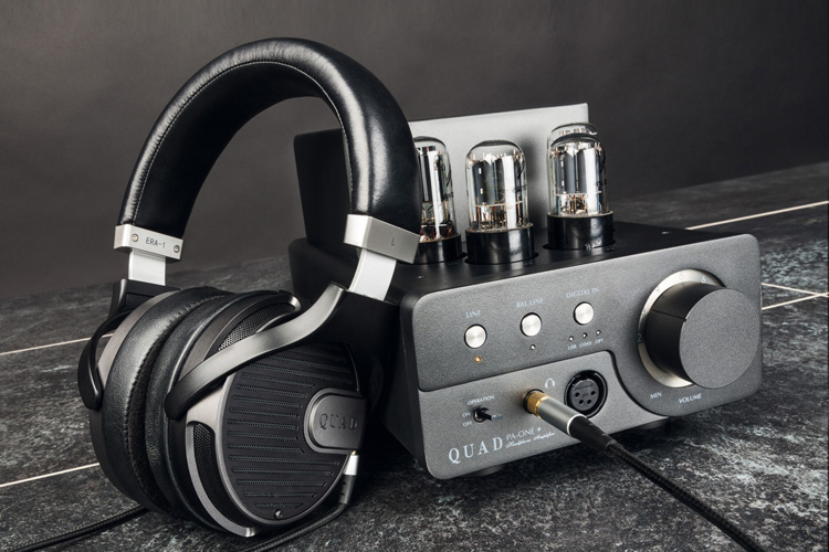 QUAD PA-ONE+ 3 YEARS WARRANTY, Headphone Amplifier, Improved DAC – now with ESS Sabre 9018 K2M DAC for PCM playback up to 384 kHz and DSD256, VALVES,