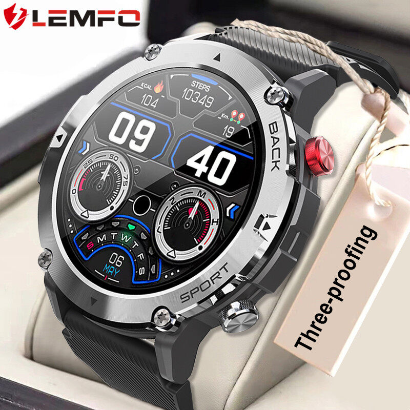 LEMFO C21 Smart Watch 2022 New Bluetooth Call Heart Rate Blood Pressure Information Reminder Waterproof Sports Smartwatch for Men Women Android iOS