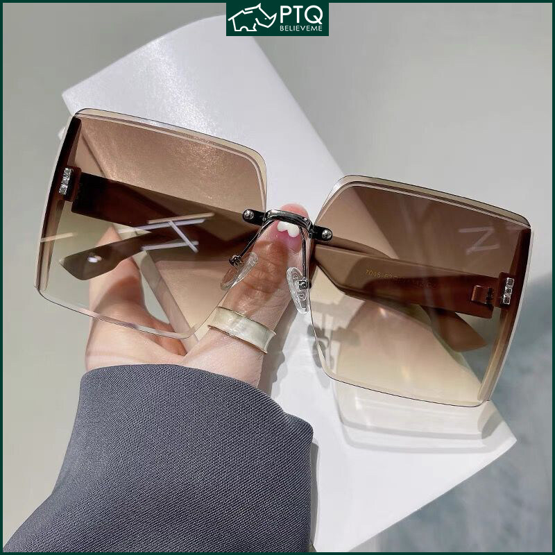 Women's Sunglasses UV Protection Sun Glasses Rimless Premium Sunglasses PTQ