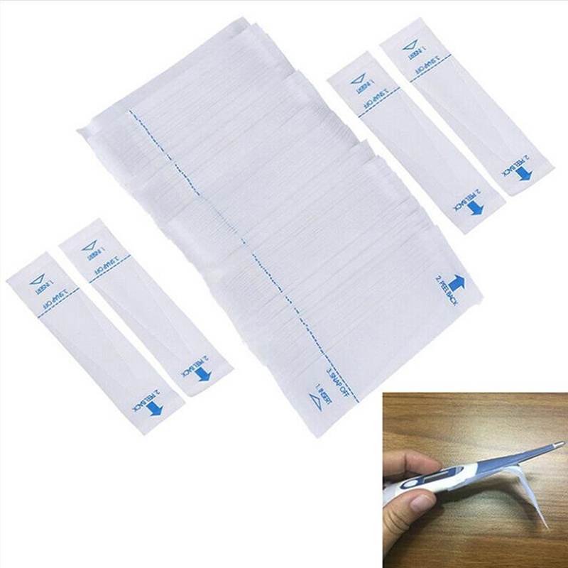 100pcs Set of Digital Probe Disposable Cover Protection Paper Cover Protection Film