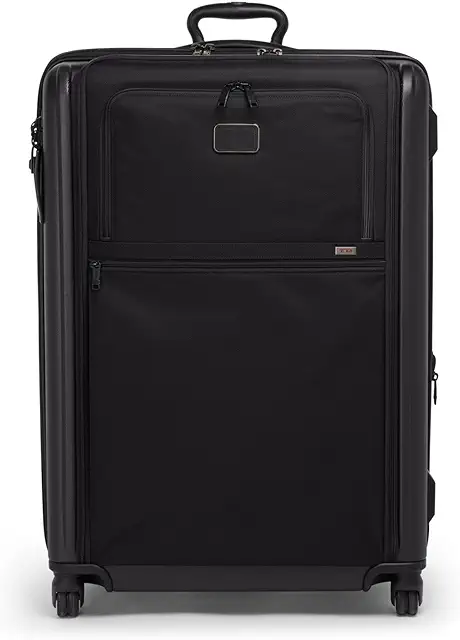 TUMI - Alpha Extended Trip Expandable 4-Wheeled Packing Case - Hybrid Softside and Hardside Checked Bag - Black